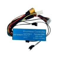 A 35A-40A Controller (A) with wires and a label.