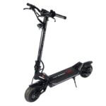 A black electric Fighter Mini scooter.