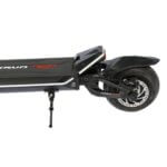A black and red Fighter Mini electric scooter on a white background.