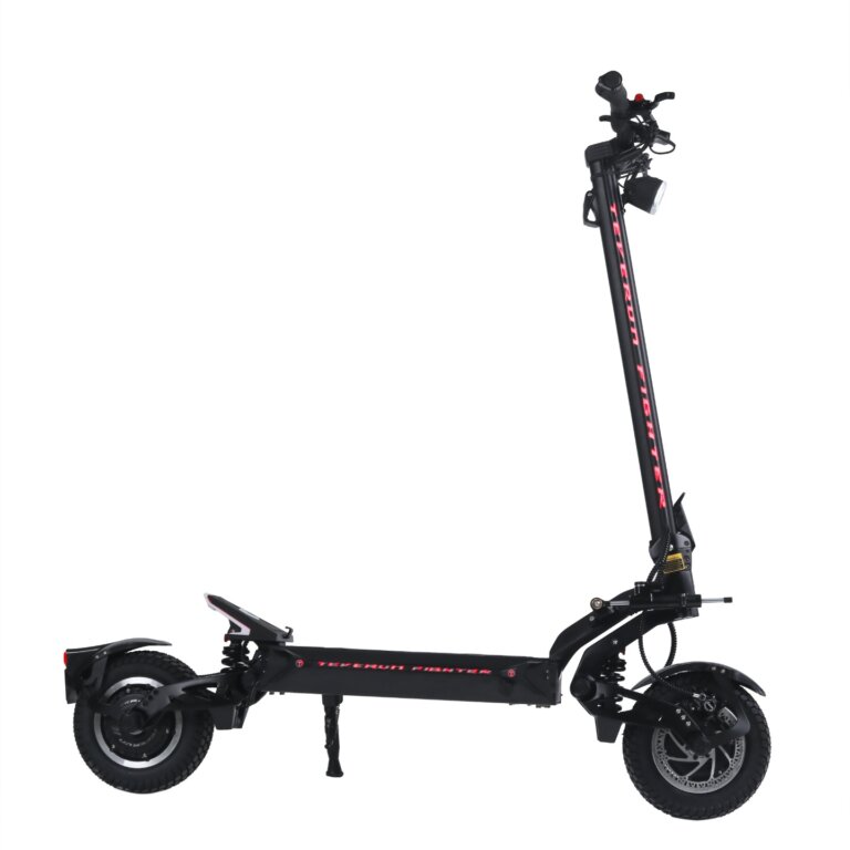 A Fighter 10 electric scooter on a white background.