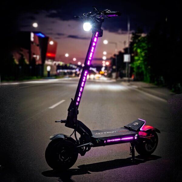 The lit-up scooter is a Fighter 11.