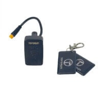 A NFC Reader Keylock-attached remote control featuring an NFC reader.